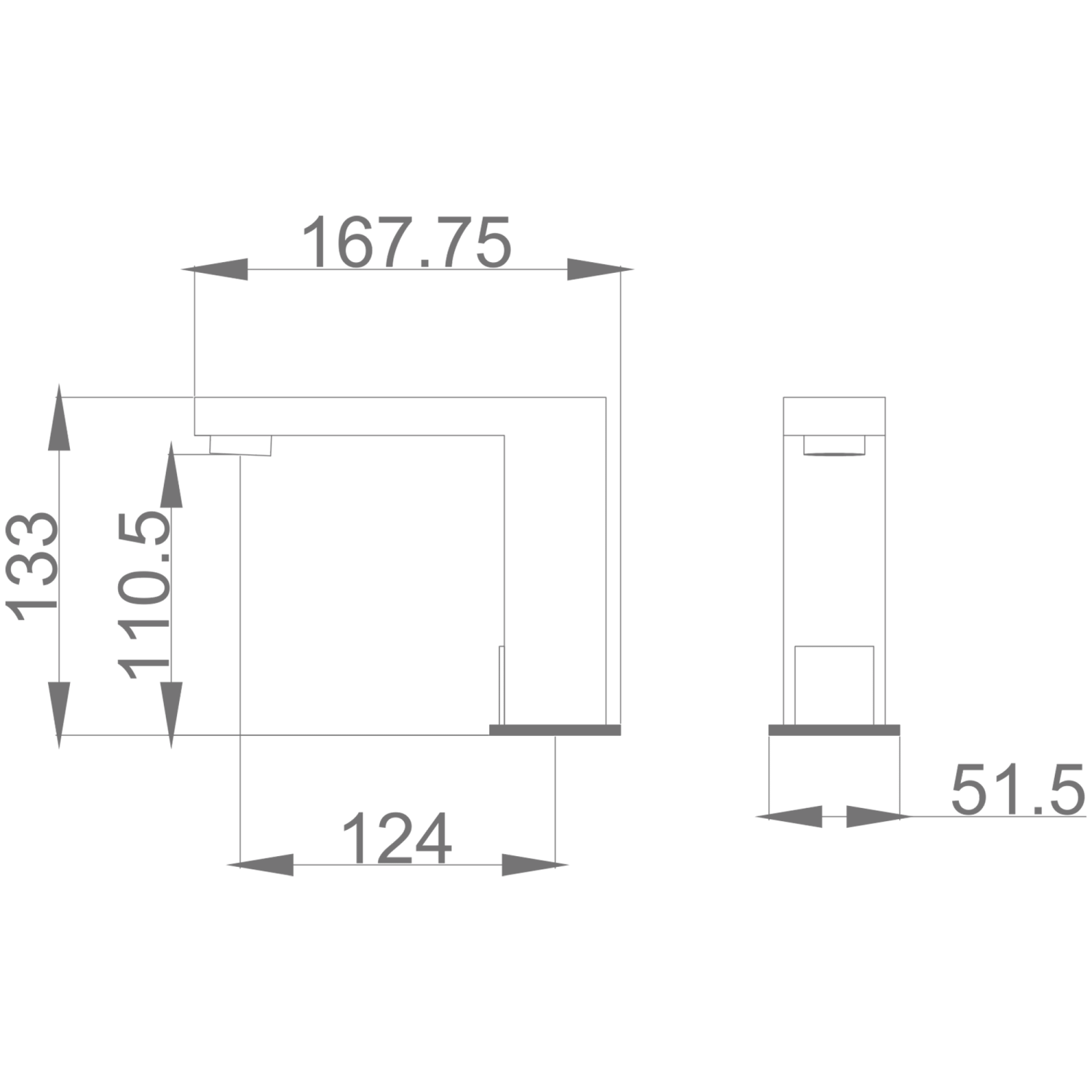 Смеситель для раковины HAIBA сенсорный черный (HB524-7) - фото 3