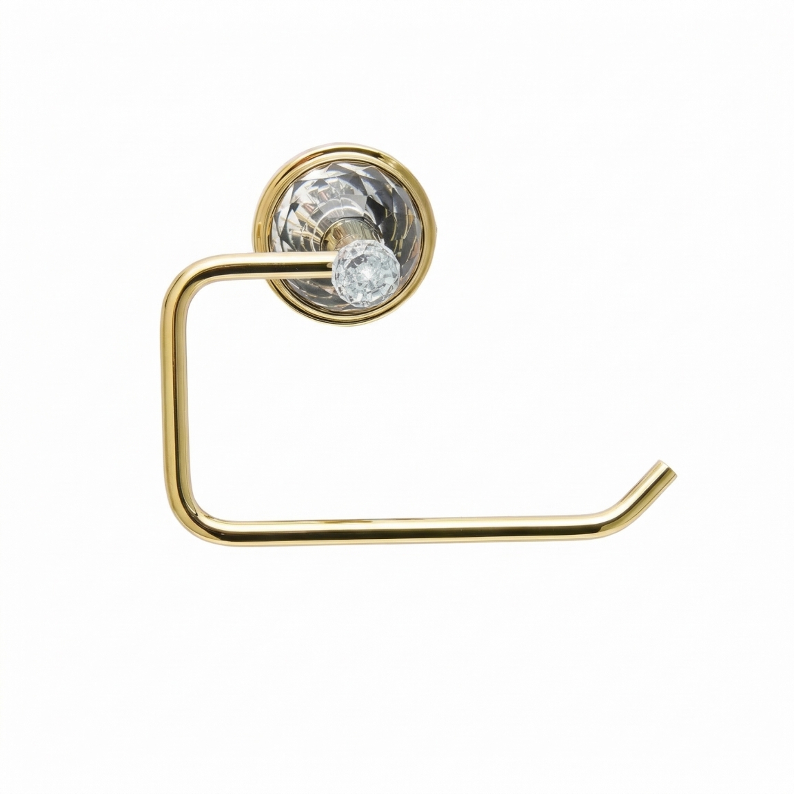 Держатель туалетной бумаги золотой с кристаллами SWAROVSKI BRAVAT (D7285G-SW)