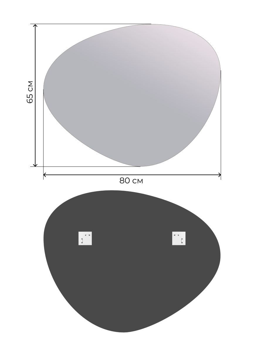 Зеркало DQ Потсдам (Potsdam) 80х65 (DQMPOT8065) - фото 2