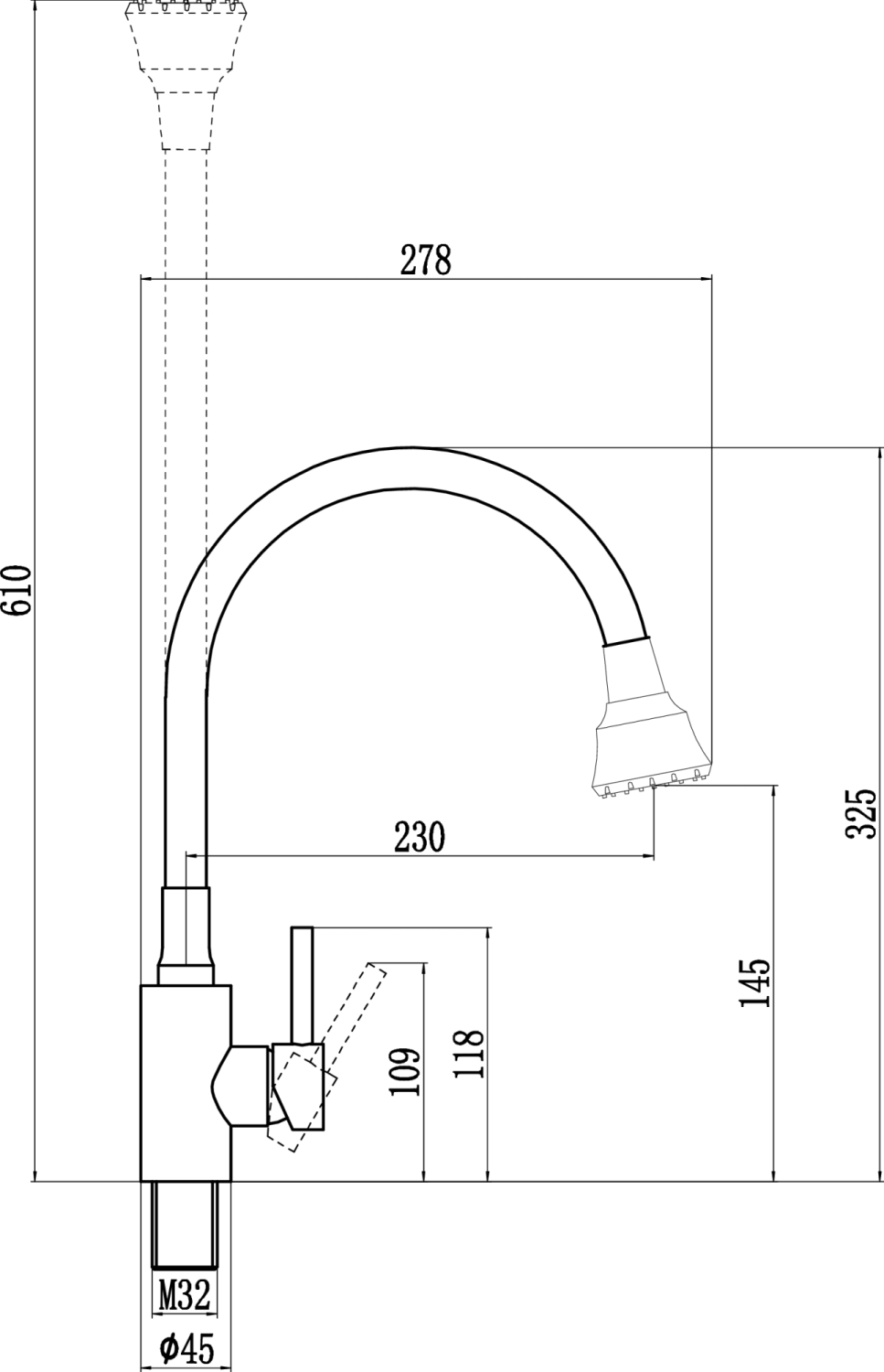 Смеситель для кухни Fmark (FS8288H-01) - фото 3