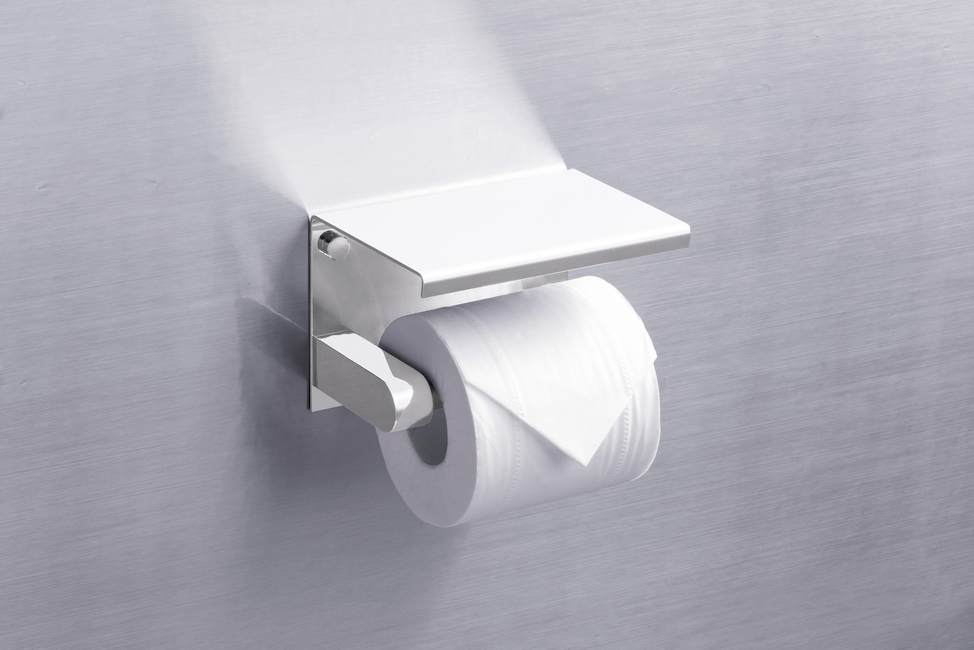 Держатель туалетной бумаги с полкой RUSH Edge (ED77141 White) - фото 2