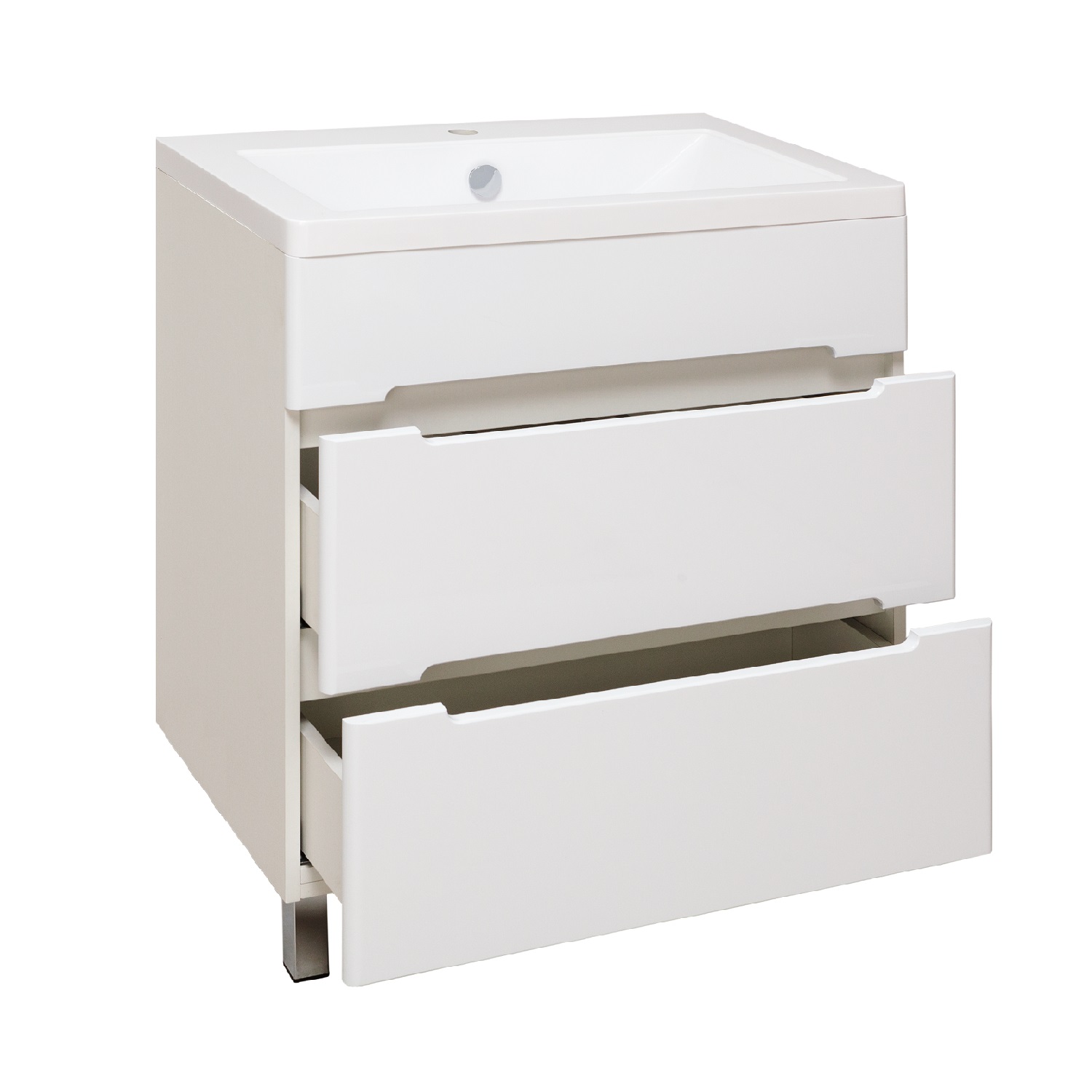 Тумба Runo Парма 60 напольная 2 ящика под умывальник УТ000001837 (Omega 60) (00000001139) - фото 2