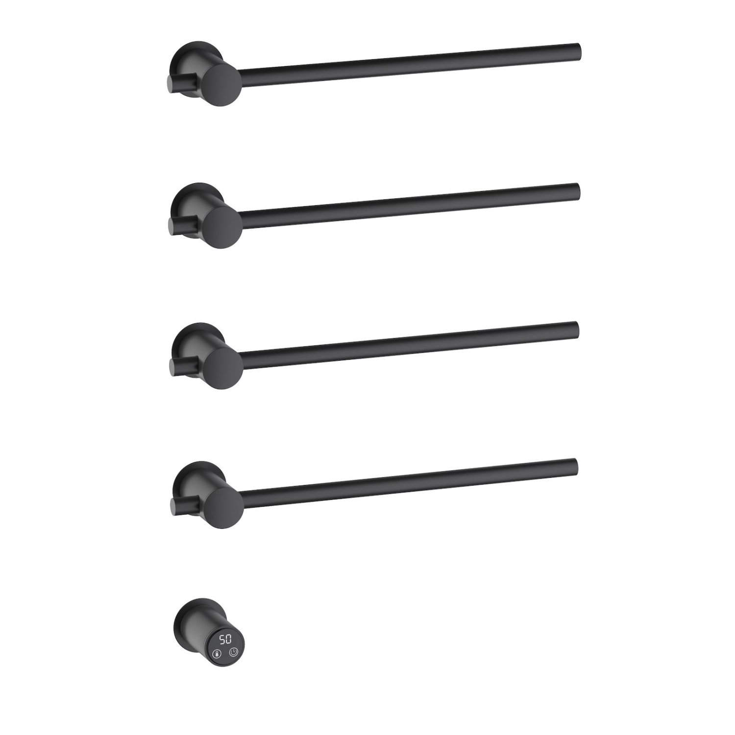 Полотенцесушитель электрический, встроенный Timo Saona черный (040/03SM) - фото 1