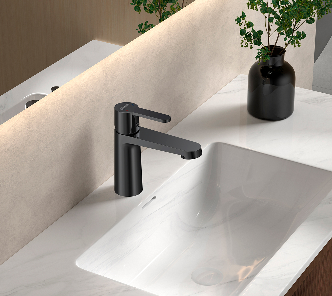 Смеситель Lemark Ladoga для раковины (LMF-0712B-BL) - фото 2