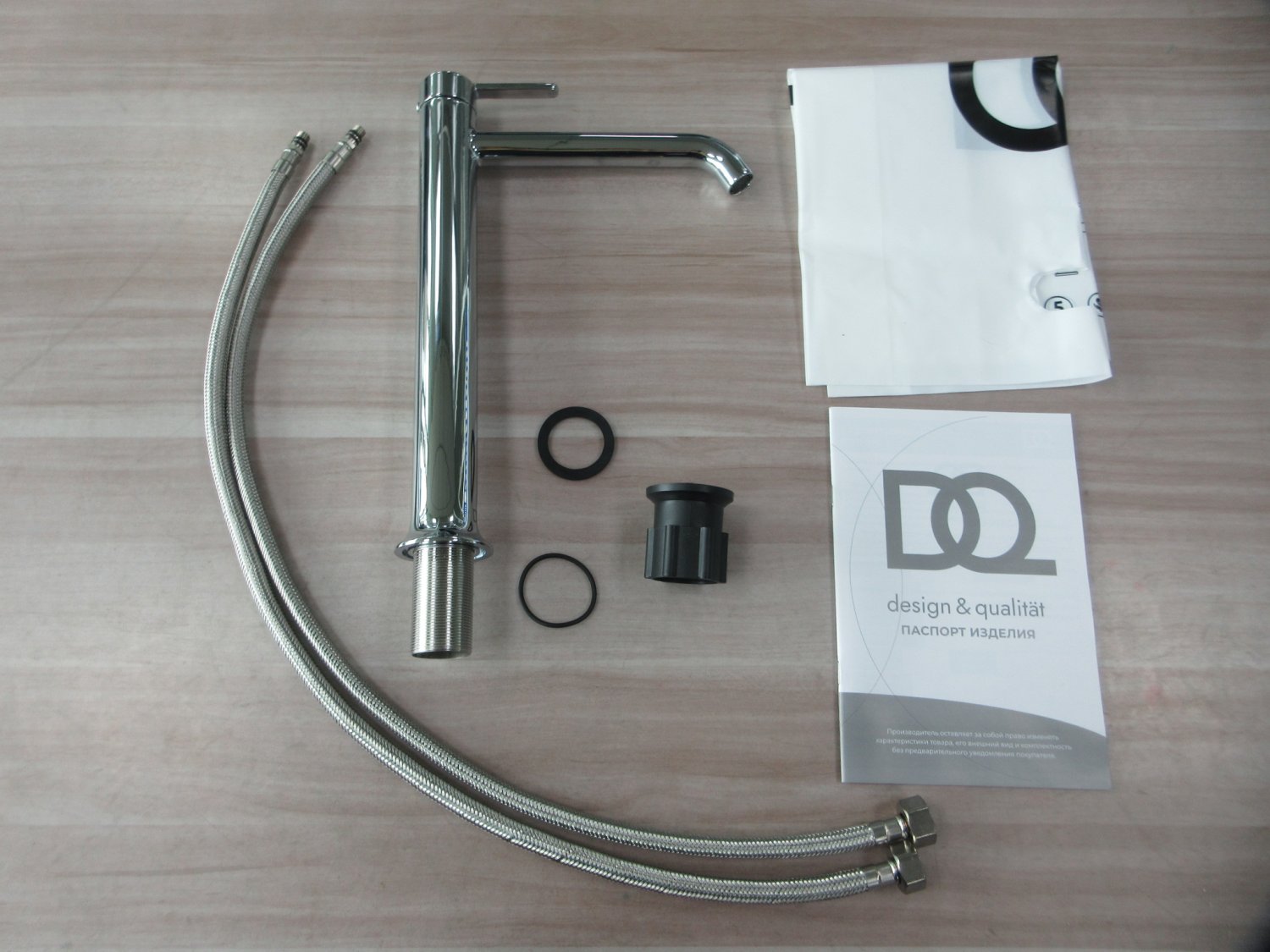 Смеситель для раковины высокий DQ Köln хром (DA1752001) - фото 4