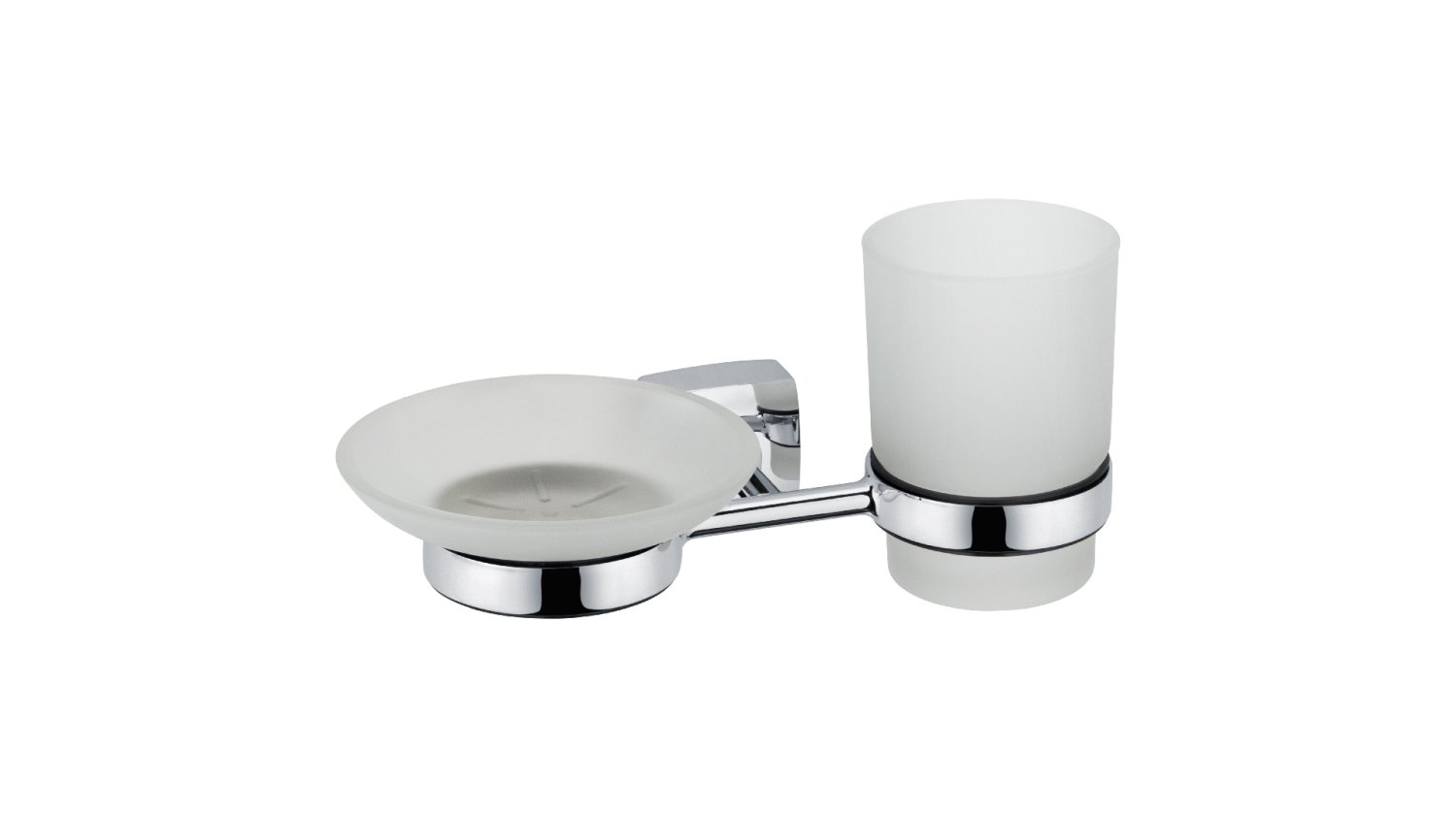 Мыльница+подстаканник FIXSEN Kvadro (FX-61306+08) - фото 1