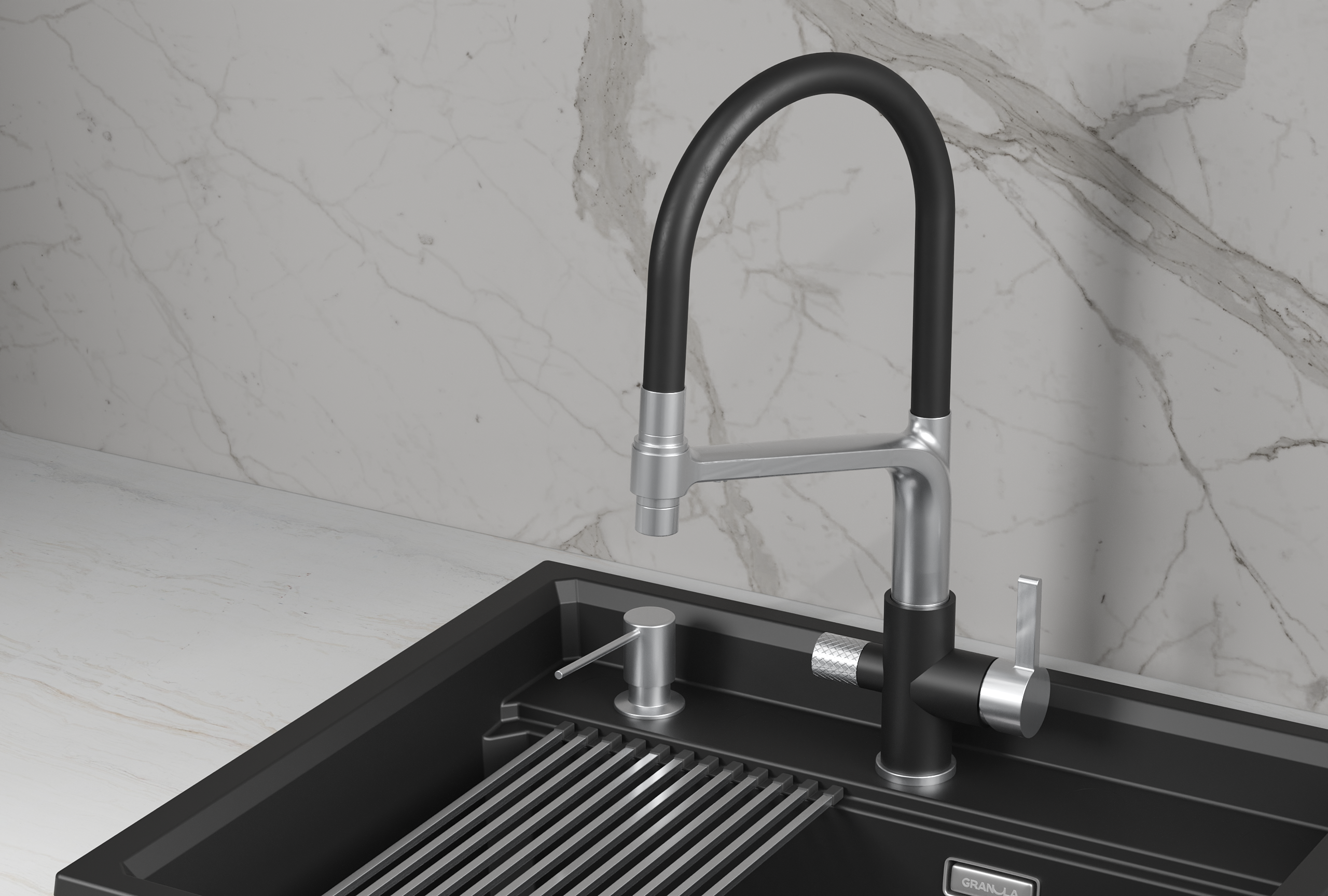 Смеситель для кухни GRANULA (5083, ТУРМАЛИН) - фото 2