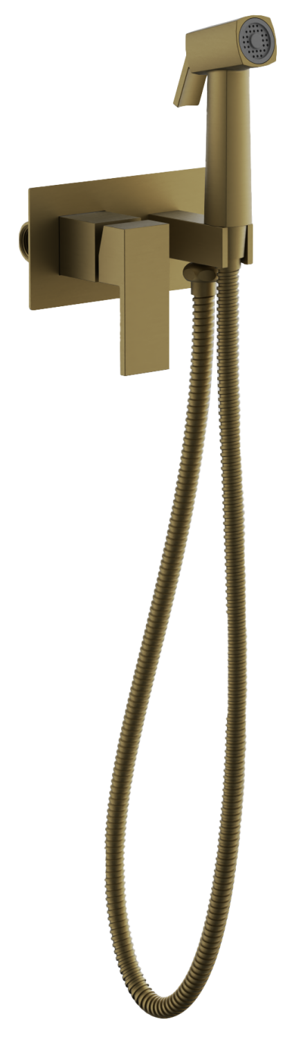 Смеситель BELZ с гигиенической лейкой золотой (B55808-5) - фото 1