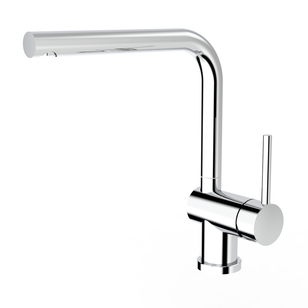 Смеситель Splenka для кухни Г-образный поворотный излив, хром (S205.40)