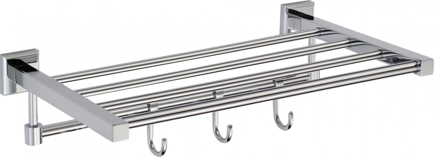 Полка для полотенец 40 см 3 крючка Savol 95 (S-409544) - фото 1