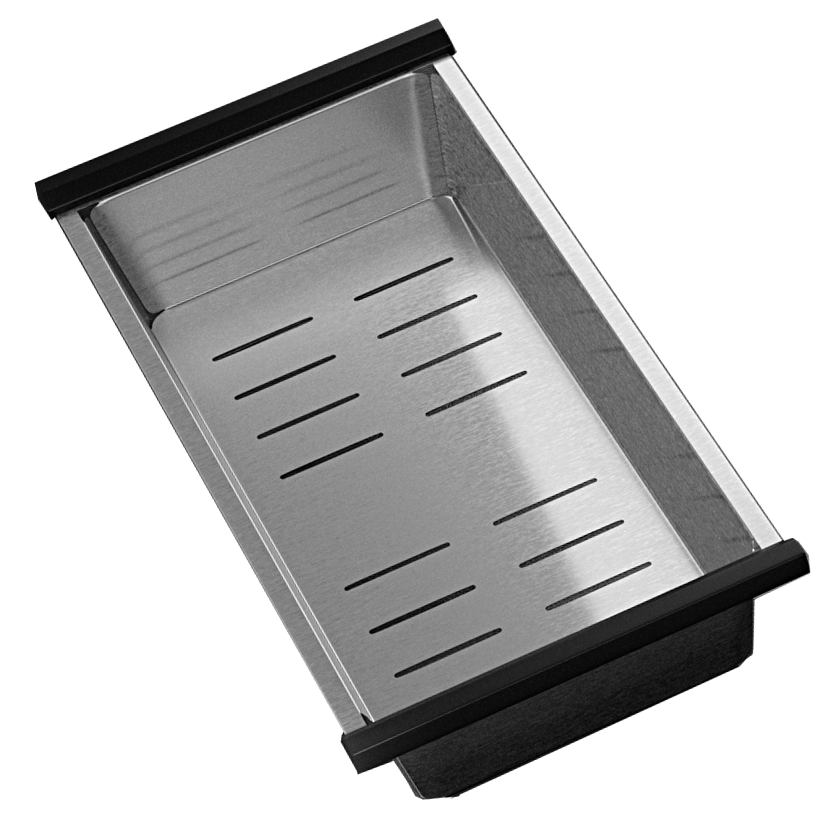 Мойка ULGRAN STEEL 780 Х 500, цвет «черная брашированная сталь» (US 780-002) - фото 4