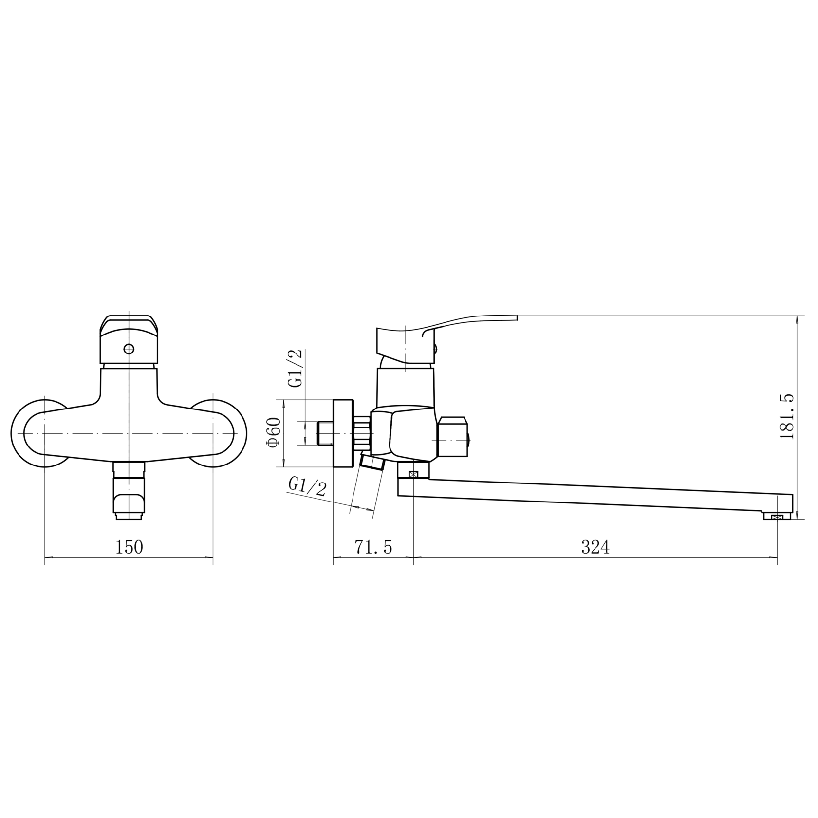 Смеситель для ванны и душа PLStart (PD22001) - фото 3