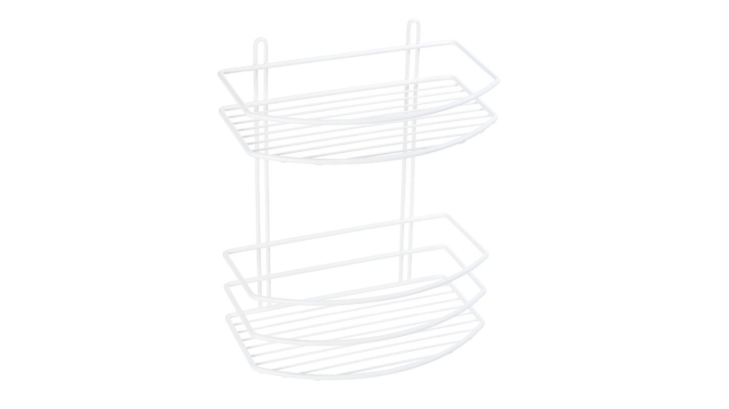 Полка Fixsen овальная двухтажная белая (FX-720W-2) - фото 1