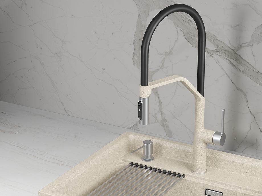 Смеситель для кухни GRANULA (9012, ПИРИТ) - фото 2