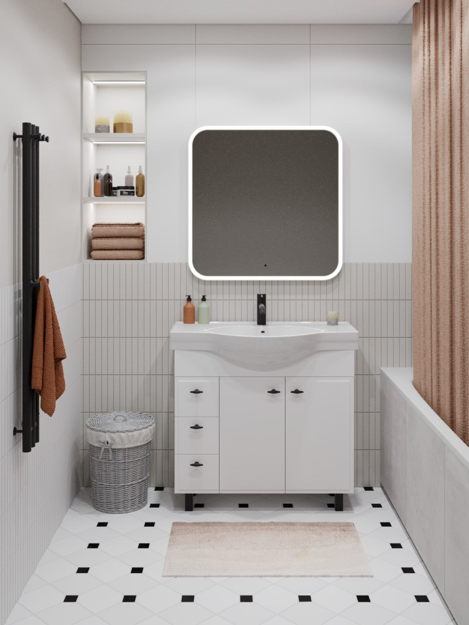 Умывальник RUNO Тау 80 (Taurus 80) (00-00005144) - фото 4