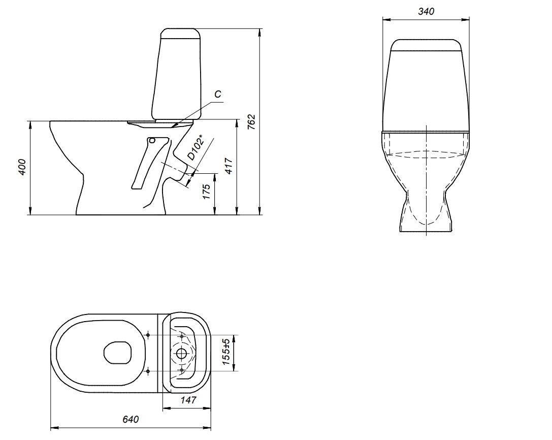 Унитаз компакт MITO HIT 031 2-уровневая 3/6 PP (64523) - фото 11