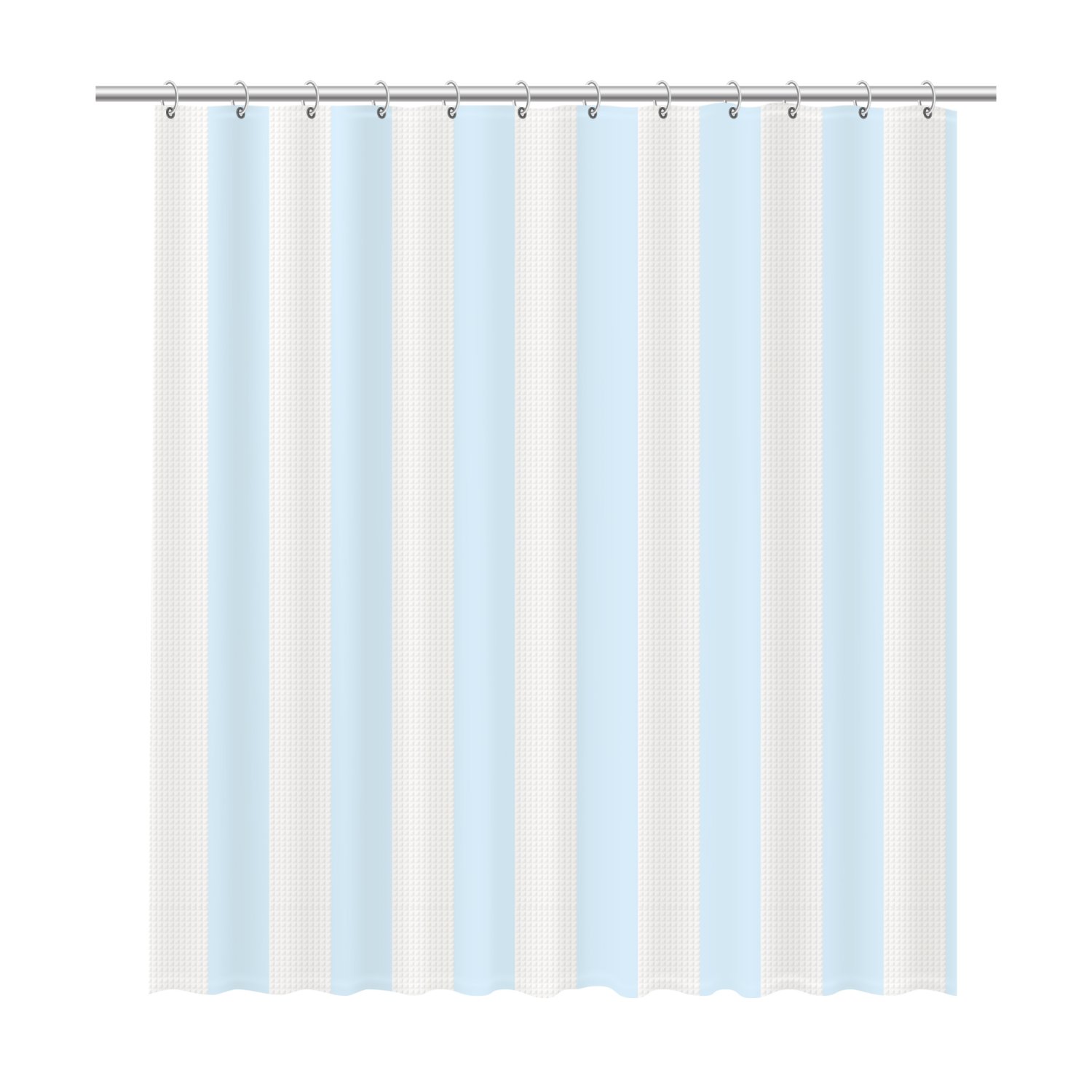 Шторка для ванной Fixsen Vafel голубая (FX-5020C) - фото 1