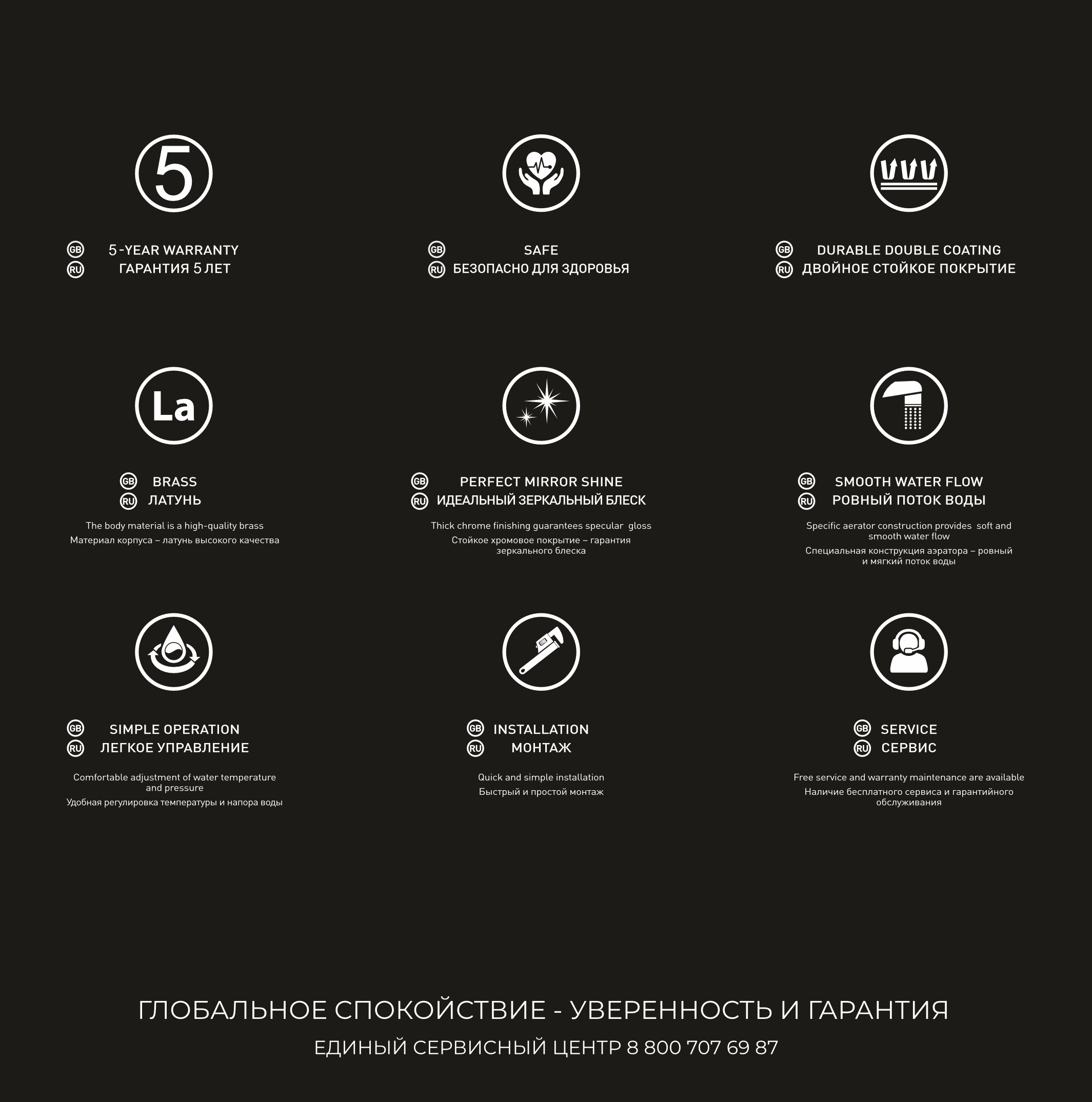 Душевая система со смесителем DQ Dortmund мат.золото (DA1713707) - фото 3