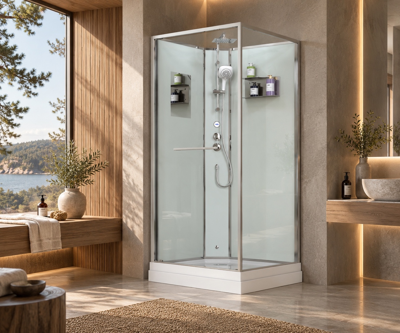 Душевая кабина Timo Premium ILMA 609 (90*90*225) (ILMA609) - фото 3