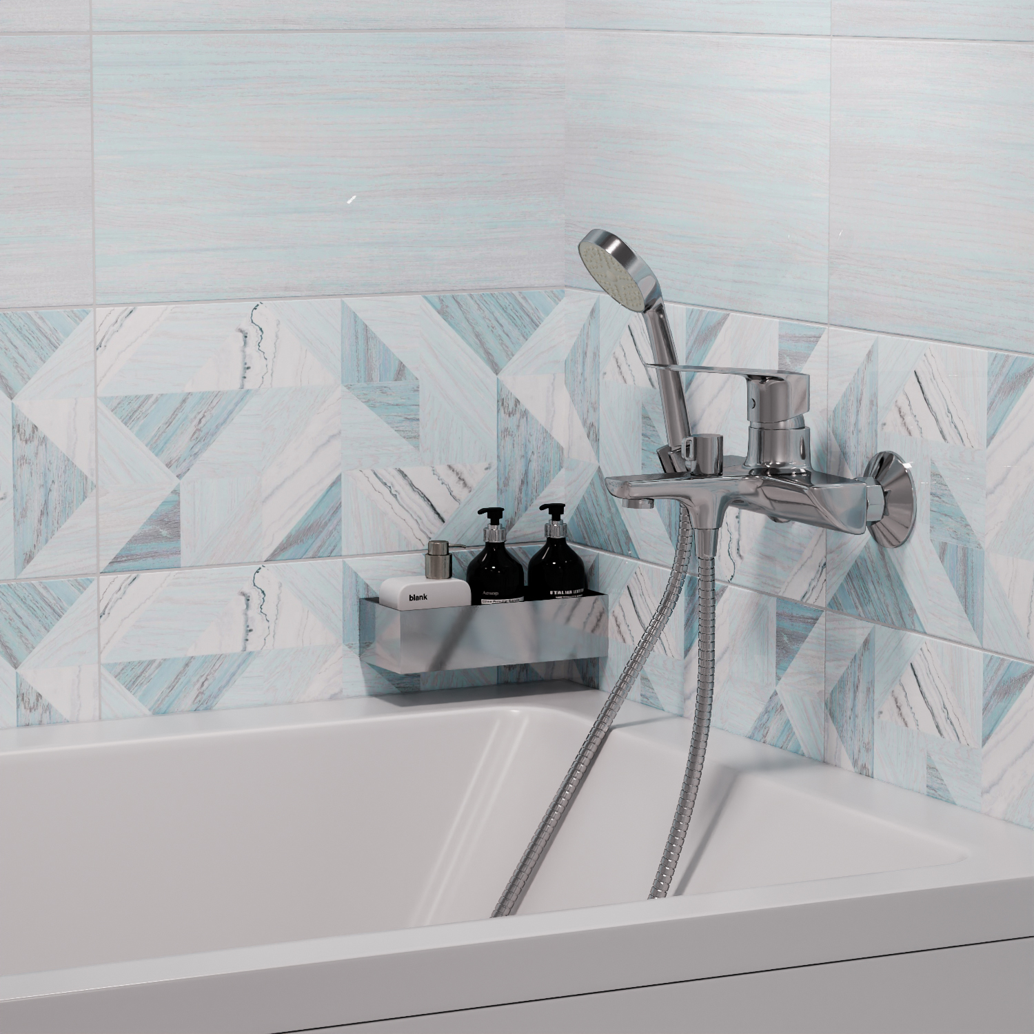 Смеситель для ванны 35k MIXLINE МЛ15-01 (ML15-01) (556666) - фото 4