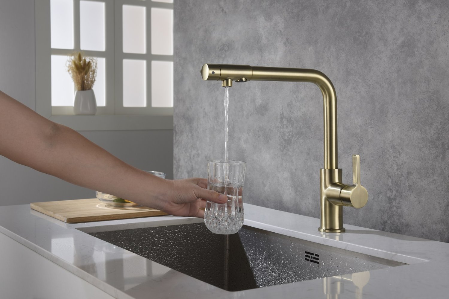 Смеситель для кухонной мойки Timo Hette (1026/02F antique) - фото 2