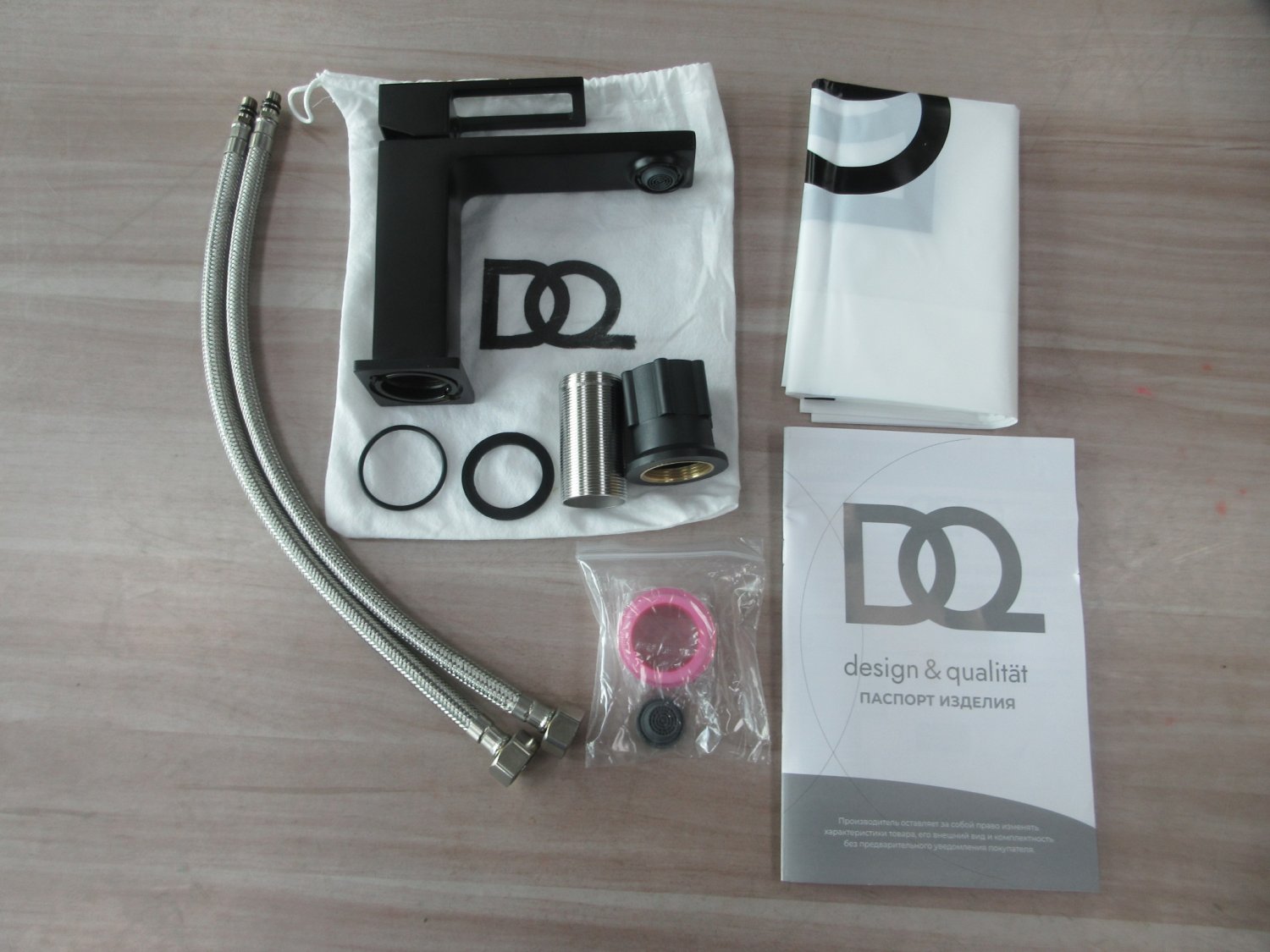 Смеситель для раковины DQ Dortmund черный (DA1712105) - фото 4