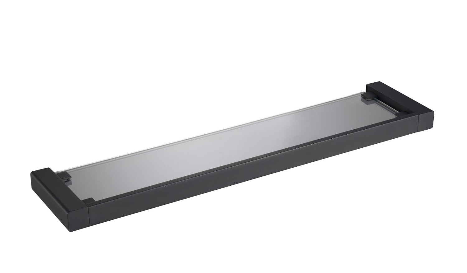 Полка в ванную стеклянная Timo Selene (14072/03) черный - фото 1