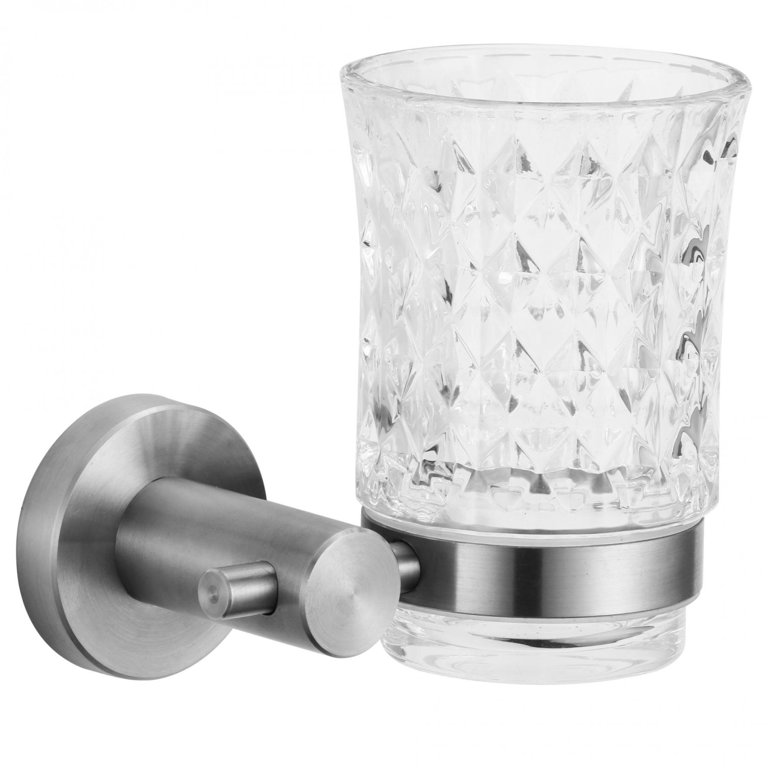 Cтакан стеклянный с настенным держателем Savol 56 (S-005658) - фото 2