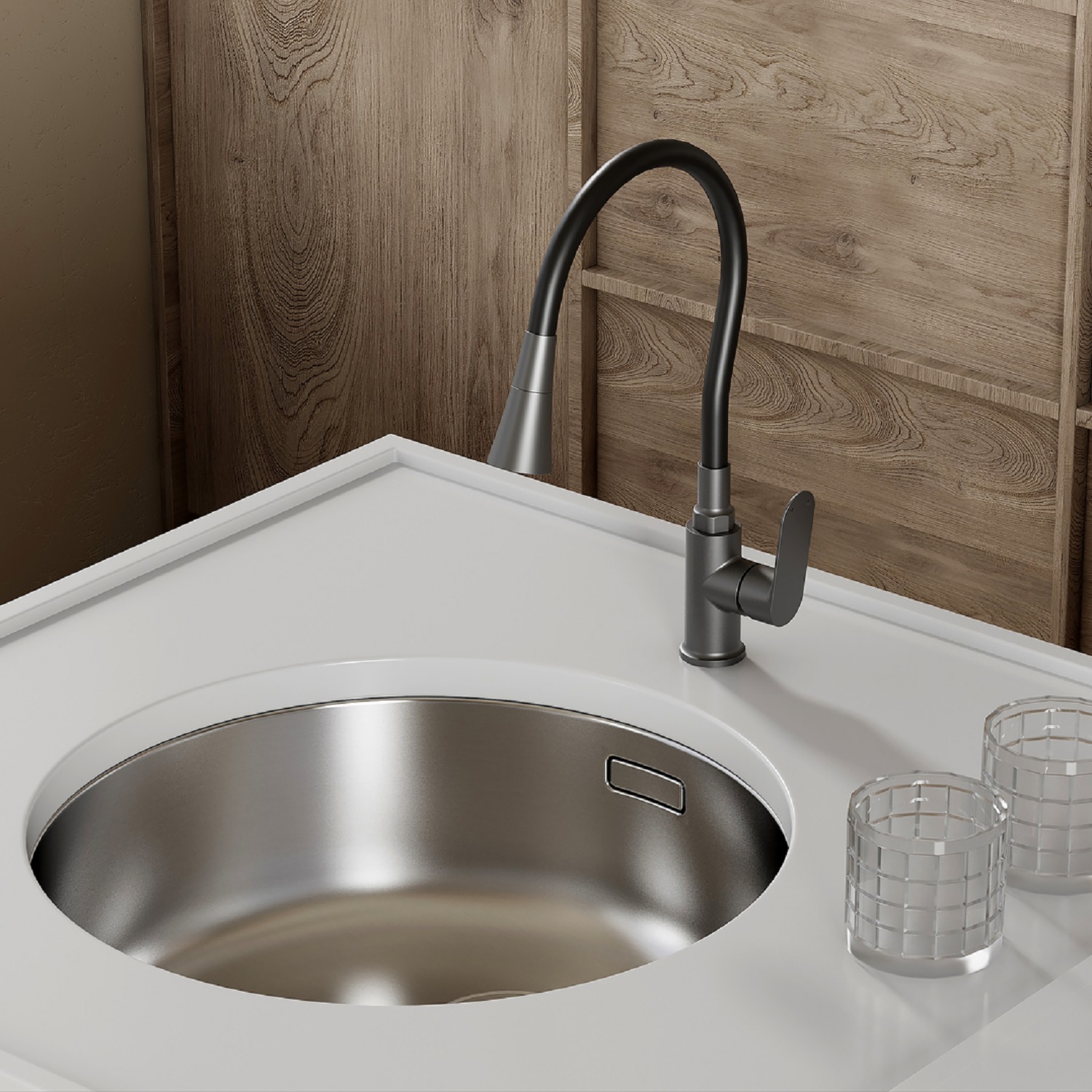 Смеситель Splenka для кухни с гибким изливом (S41.43.09) - фото 2