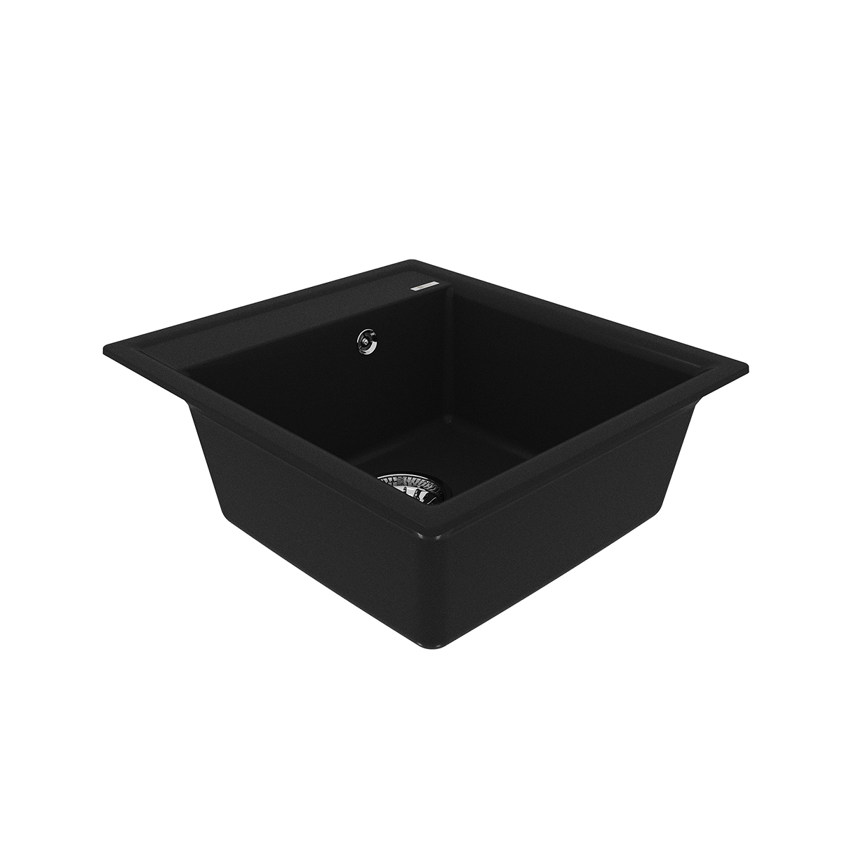 Кухонная мойка Lemark HANKA 450 врезная прямоугольная из кварцгранита цвет: Антрацит  (9910007) - фото 2