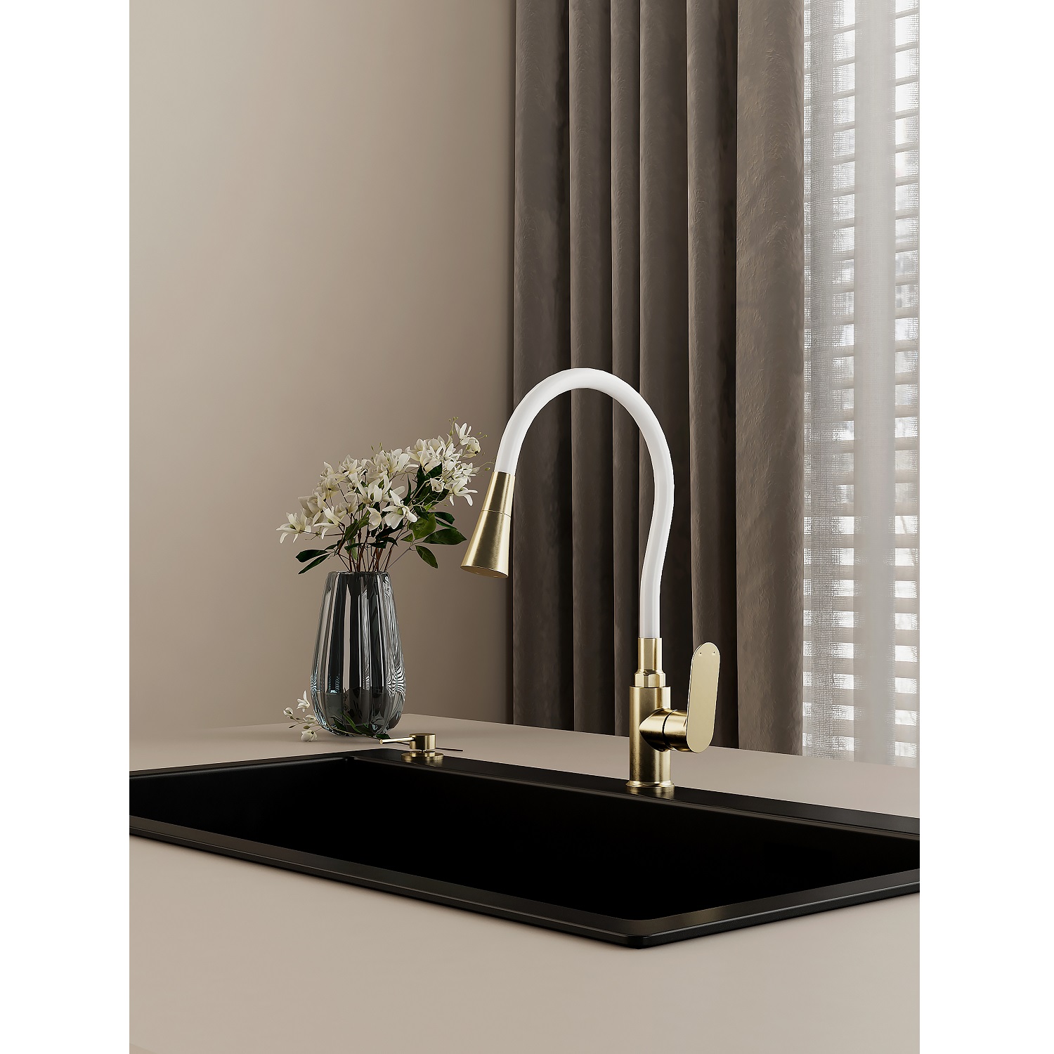 Смеситель Splenka для кухни с гибким изливом (S41.43.03) - фото 2