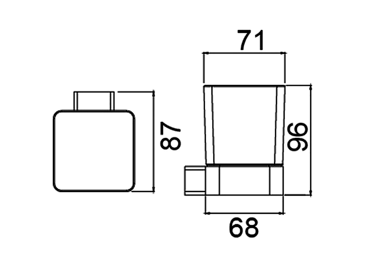 Стакан для зубных щеток Timo Selene (14033/03) черный - фото 4