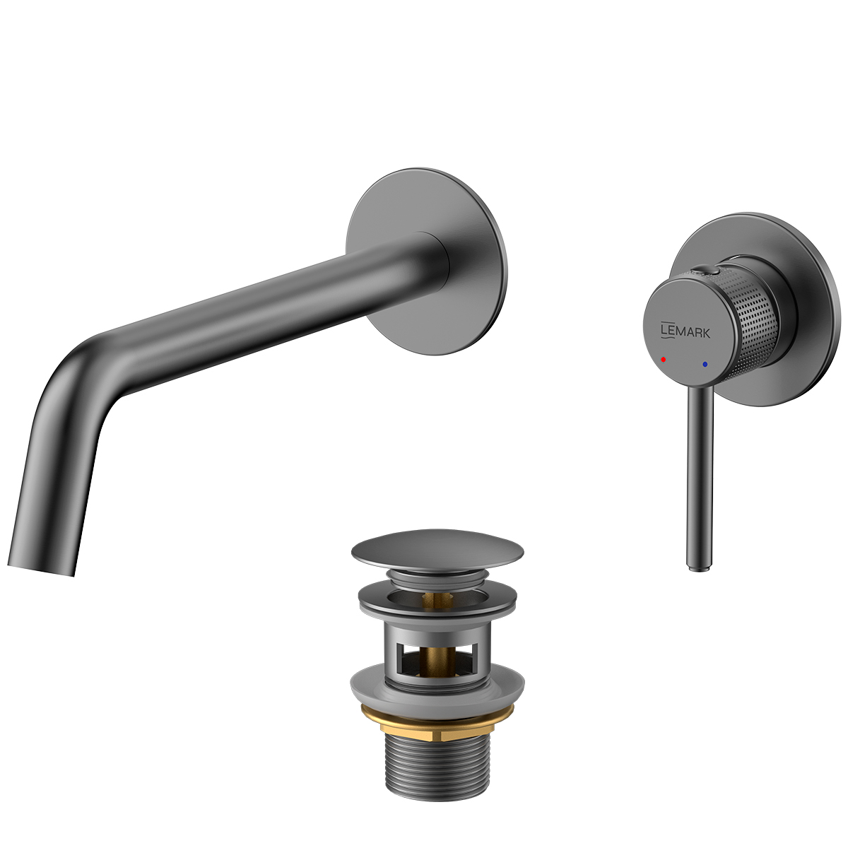 Смеситель Lemark Beluga для раковины встраиваемый (LMF-8033B-GM) - фото 1