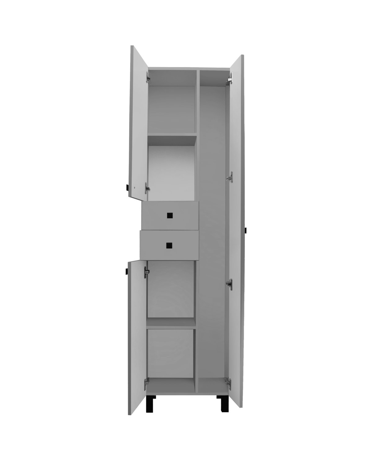 Шкаф-колонна Runo 50 правый серый (00-00004891) - фото 2