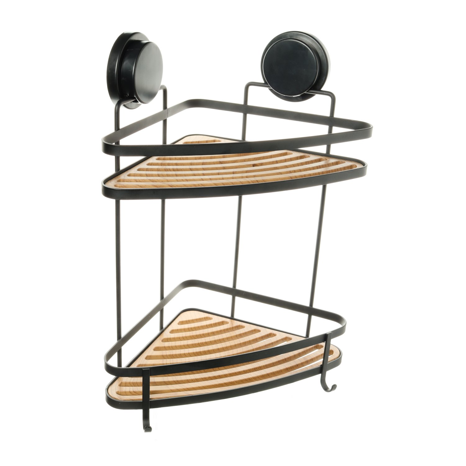 Полка Fixsen угловая двухэтажная черная Magic (FX-920B-2) - фото 1