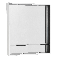 Зеркальный шкаф Aquaton Ривьера 60 белый матовый (1A238902RVX20) - фото 1
