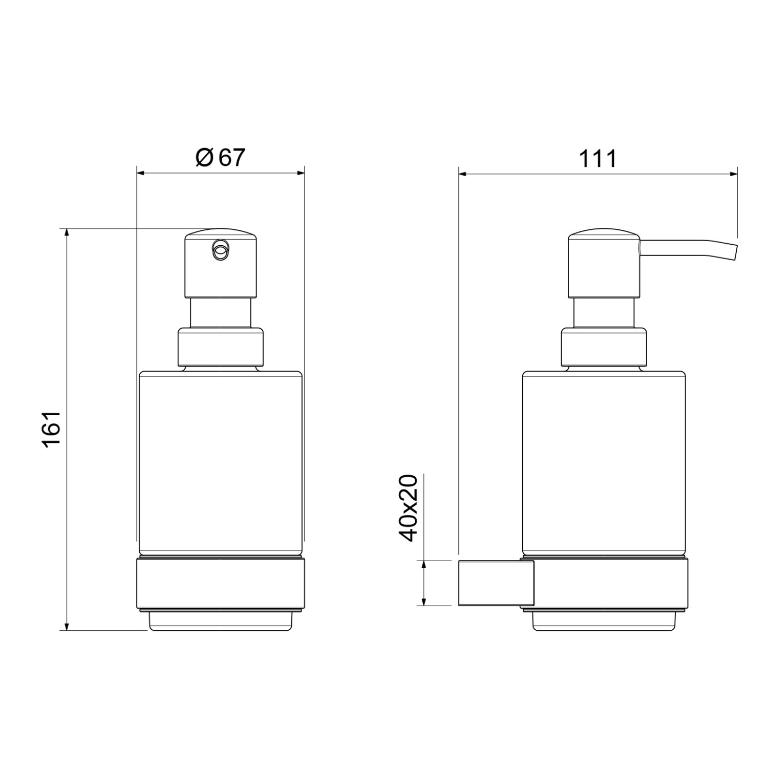 Дозатор Timo Luiro черное золото (18539/18) - фото 2