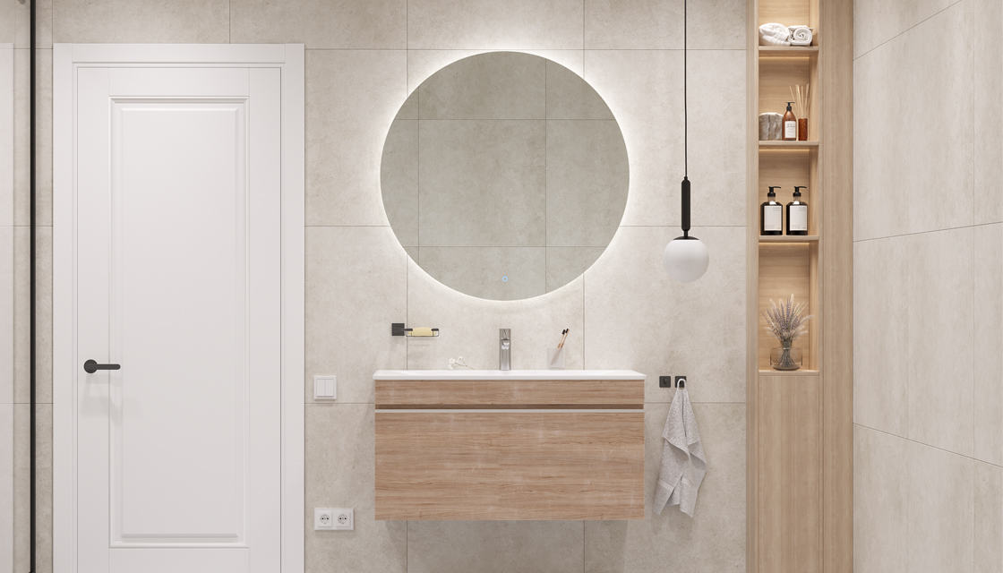 Тумба подвесная Velvex Pulsus 100 дуб сонома под раковину rkPUL.100-81 (Pulsus) (tp.PUL.PUL.100.1Y дуб сонома) - фото 5