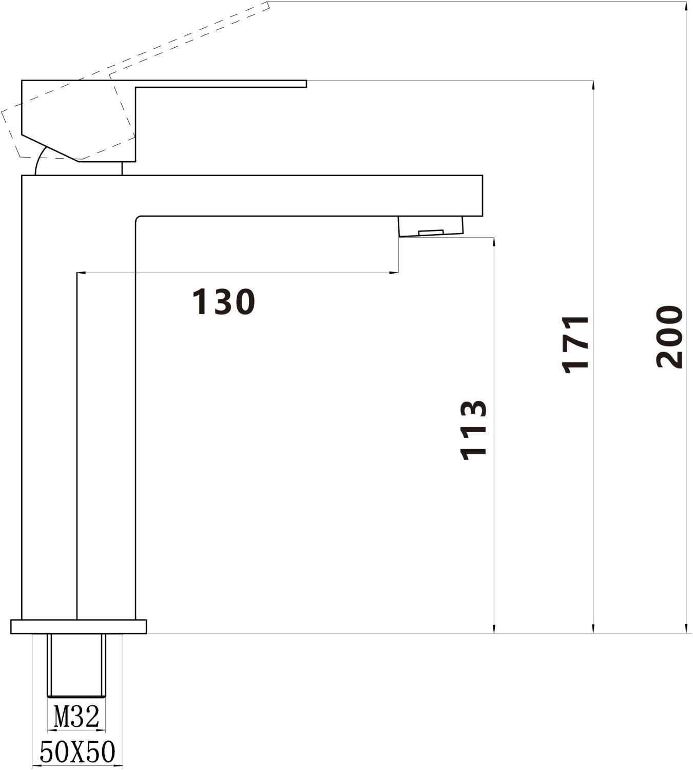 Смеситель для раковины Savol (S-SUS1003H) - фото 2