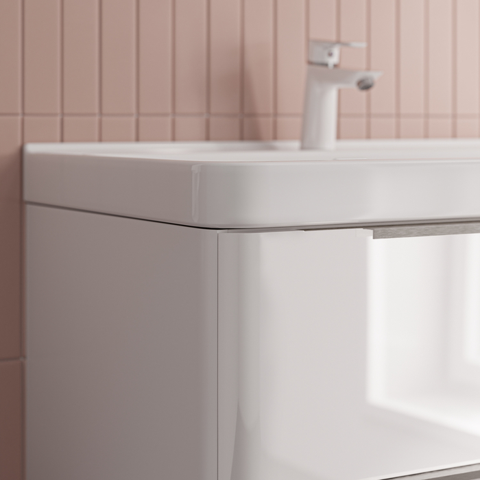 Тумба с умывальником IDDIS Cloud X подвесная, 80 см, белый (CLX80W0i95K) - фото 3