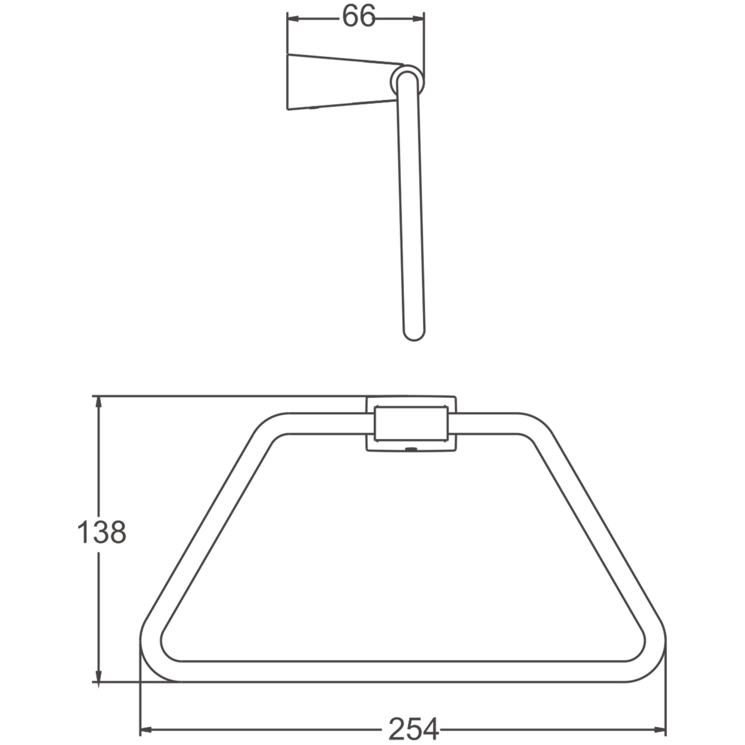 Держатель для полотенец BELZ белый (B91504) - фото 2