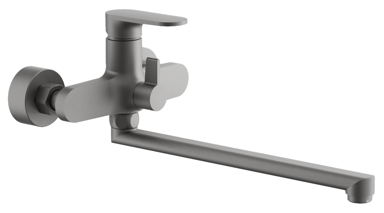 Смеситель для ванны BELZ оружейная сталь (B22713-3)