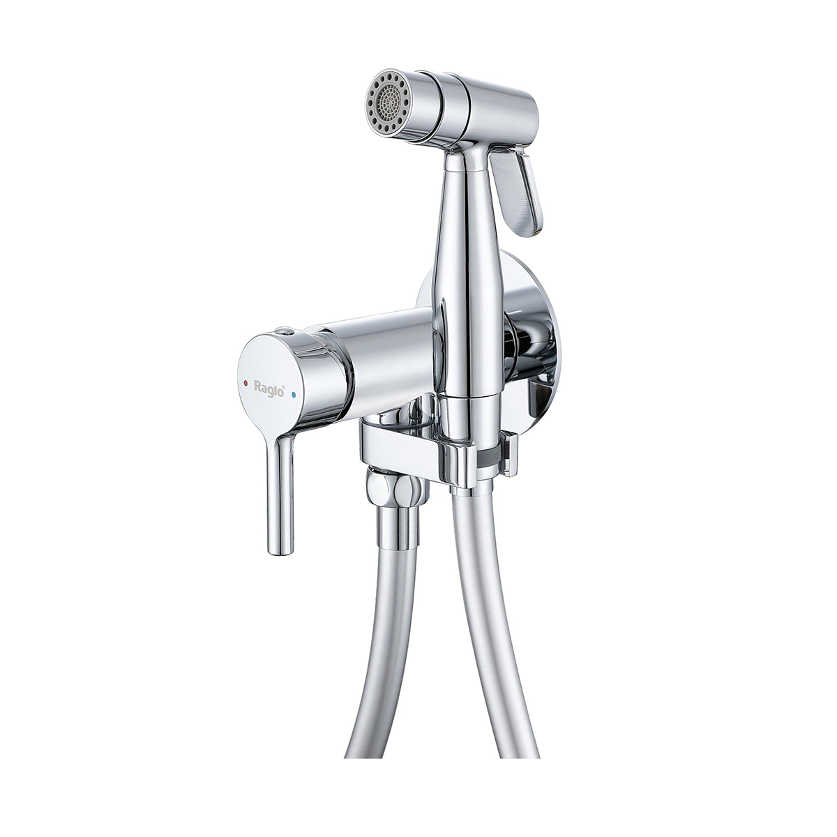 Смеситель Raglo с гигиеническим душем встраиваемый, хром (R20.54)