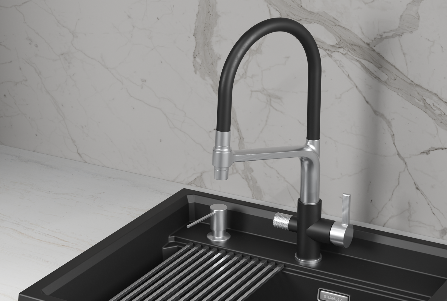 Смеситель для кухни GRANULA (5083, ТУРМАЛИН) - фото 2