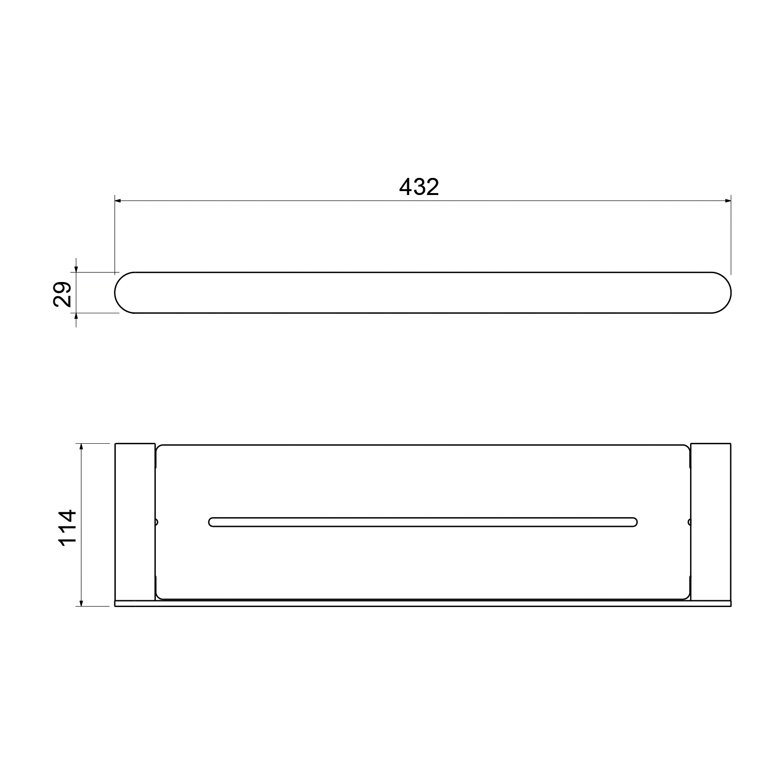 Полка Timo Saona белый матовый (13073/16) - фото 2