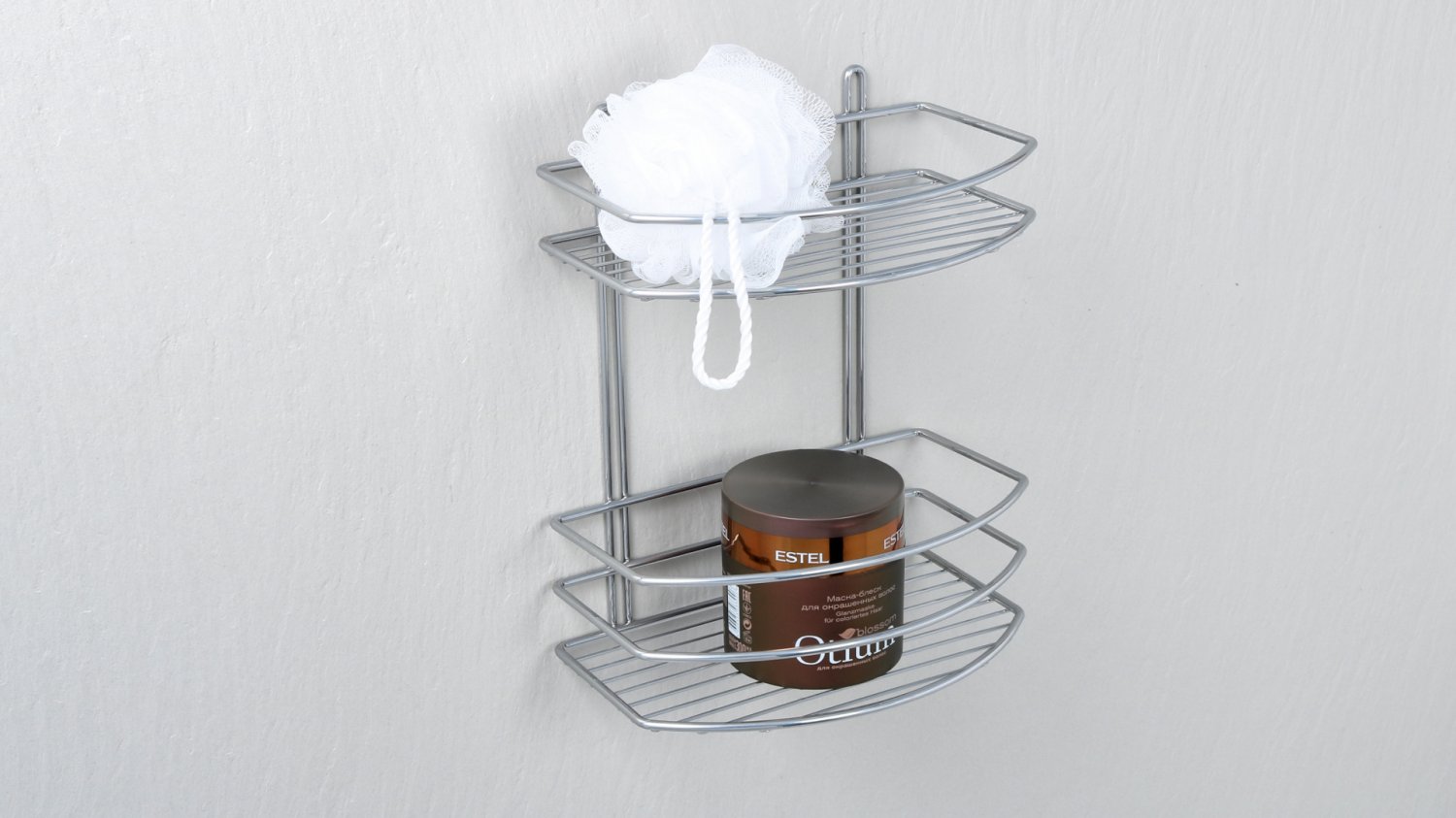 Полка Fixsen овальная двухэтажная цвет серый (FX-720-2) - фото 2