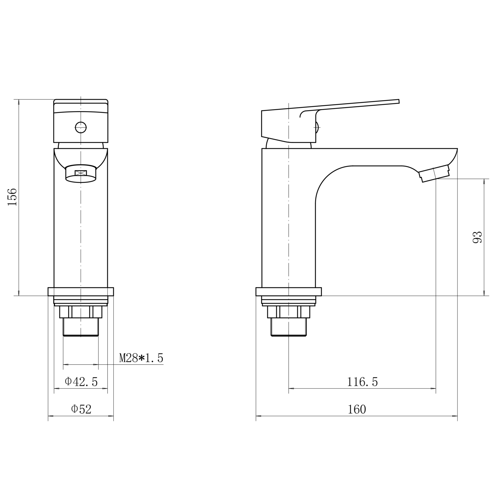 Смеситель для раковин PLStart (PD10015) - фото 3