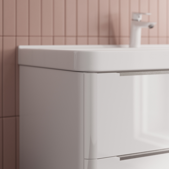 Тумба с умывальником IDDIS Cloud X подвесная, 100 см, белый (CLX10W0i95K) - фото 3