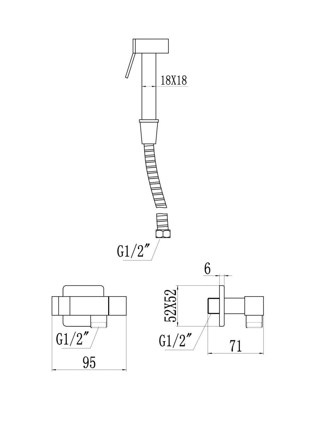 Смеситель для биде Savol (S-FXQ009Q) - фото 2