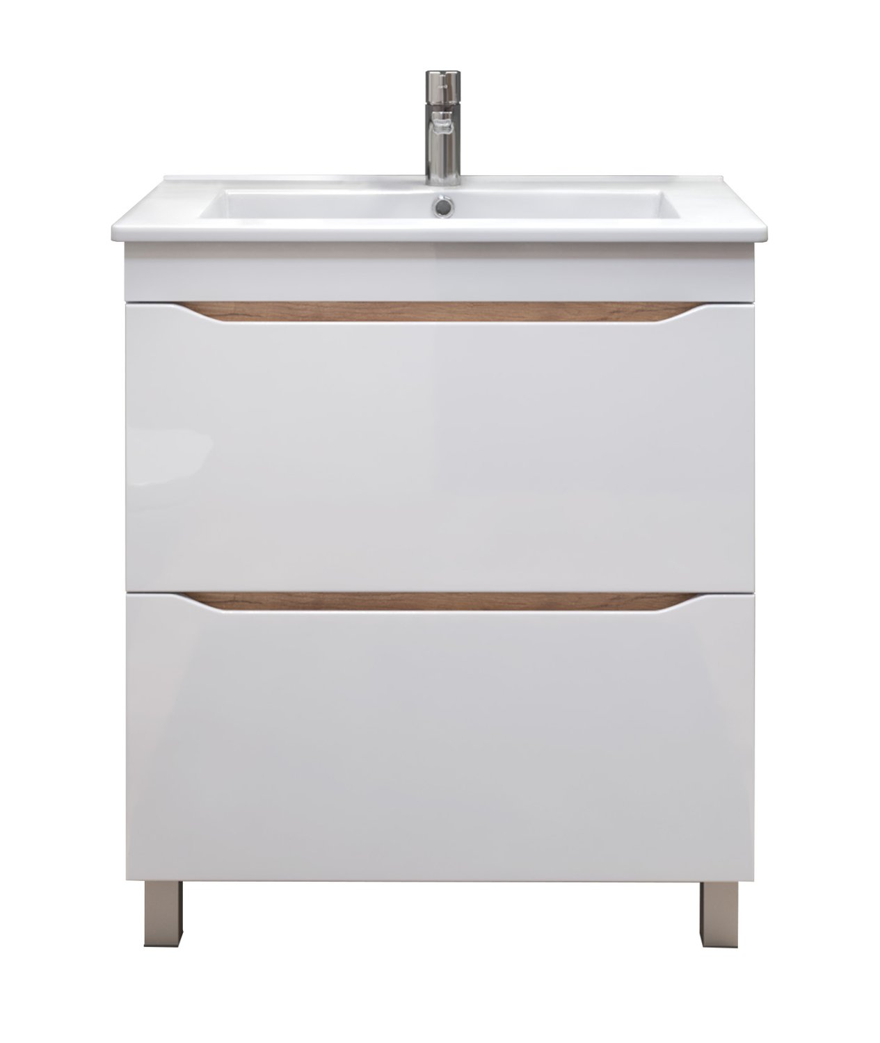 Тумба VIGO Grani 750-0-2 дуб золотой под раковину 4640021062210 (Оскар) (tn.GRI.OSK.75.2Y дуб золотой) - фото 1